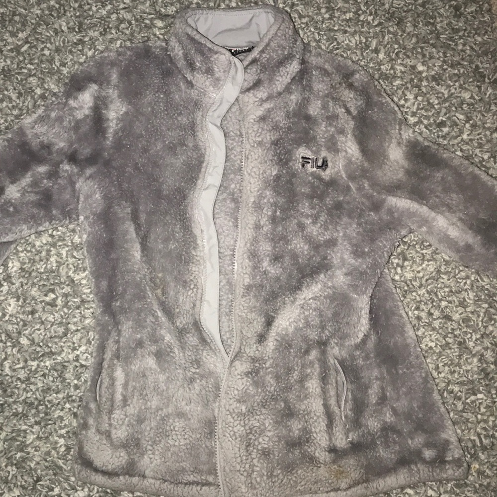 Fluffy Fila zip up!